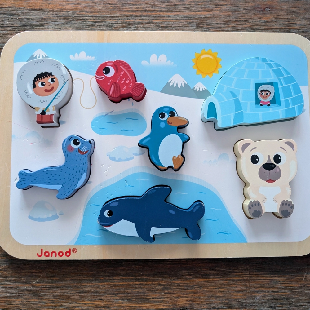 Janod Arctic Life Wooden Puzzle
